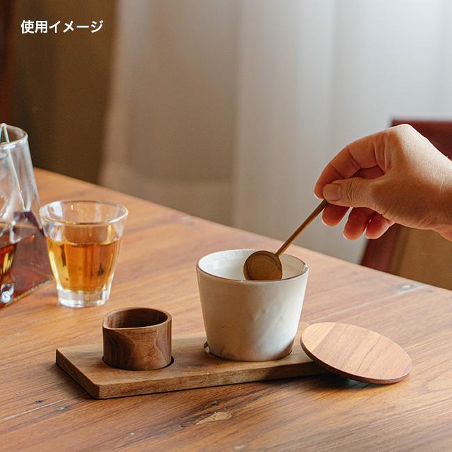 シュガーポット 5点セット BR-57(キャニスター 砂糖入れ おしゃれ コーヒー 陶器 信楽焼 カフェ カフェ風 トレー トレイ) 即納｜kireispot｜03