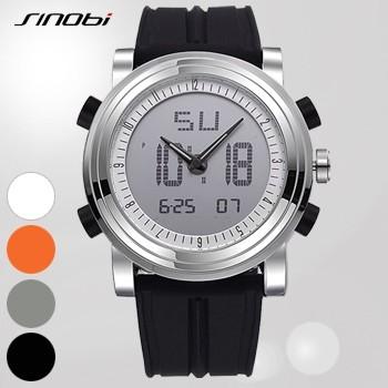 Sinobi デュアルタイムウォッチ デジタル アナログ ダブル表示 メンズ 腕時計 Si771 キレイスポット 通販 Yahoo ショッピング