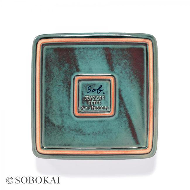 SOBOKAI ソボカイ トルコ青釉 角お重 2段(お正月 おせち お節 SOBOKAI ソボカイ トルコ青釉 角お重 2段(お正月 おせち お節