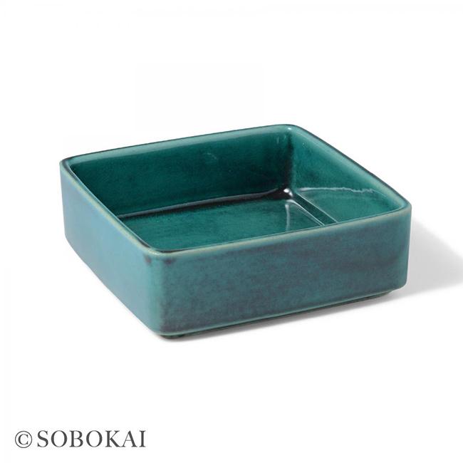 SOBOKAI ソボカイ トルコ青釉 角お重 身(お正月 おせち お節