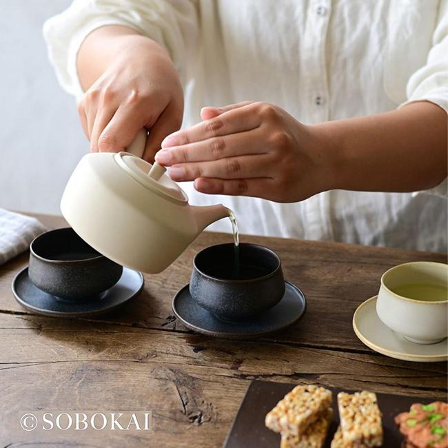 sobokai ソボカイ 菓 急須(常滑焼急須 おしゃれ 茶こし付き 常滑焼