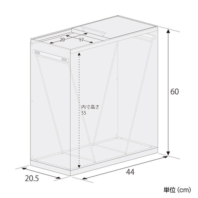 足立製作所 ステンレスダストボックス 45L(ゴミ箱 45リットル 蓋付き