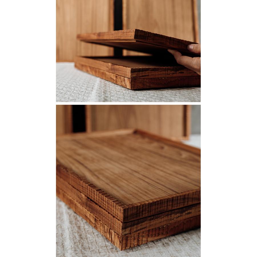 スタックトレー 32×32cm(木製トレー 木製トレイ おしゃれ シンプル お