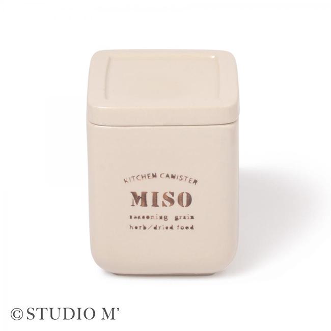 studio m' スタジオエム メト キャニスター L(保存容器 陶器 650ml