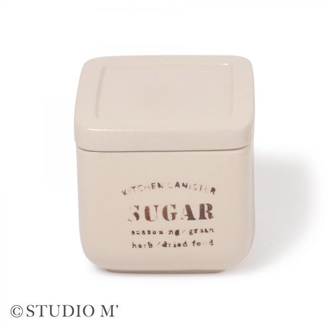 studio m' スタジオエム メト キャニスター S(保存容器 陶器 370ml