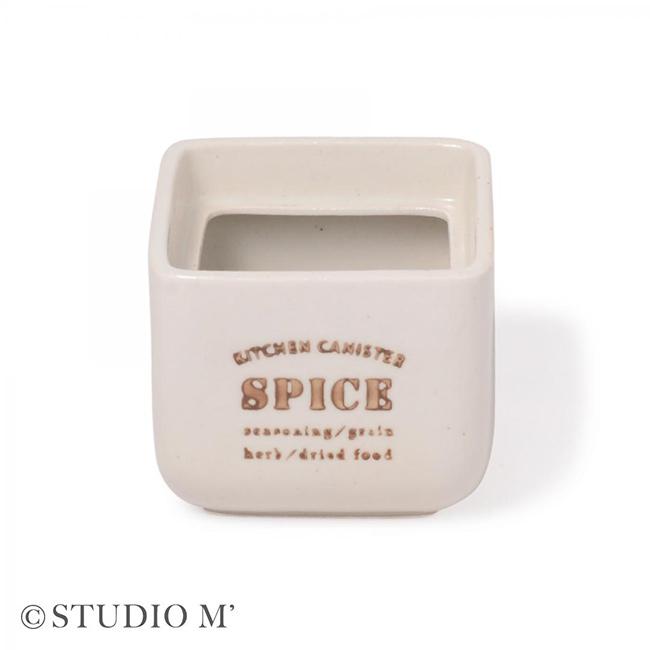 studio m' スタジオエム メト キャニスター S(保存容器 陶器 370ml