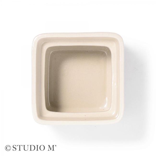 studio m' スタジオエム メト キャニスター S(保存容器 陶器 370ml