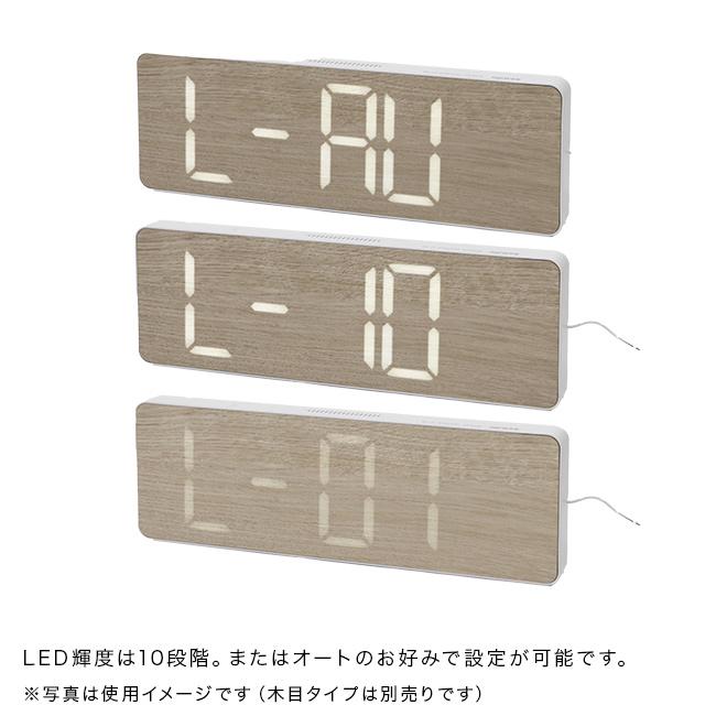SLOWER LED WiFi 電波時計 カミーノ ブラック SLW428(壁掛け時計