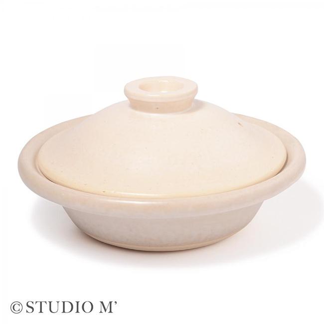 studio m' スタジオエム 亀福 8号土鍋(土鍋 8号 陶器 鍋 2人 〜 4人