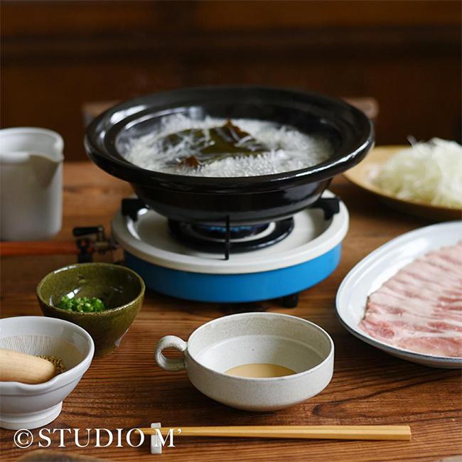 studio m' スタジオエム 亀福 8号土鍋(土鍋 8号 陶器 鍋 2人 〜 4人