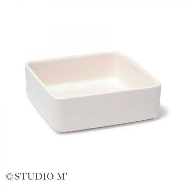 studio m' スタジオエム 白雪 お重 一段重(陶器 重箱 お重箱 一段