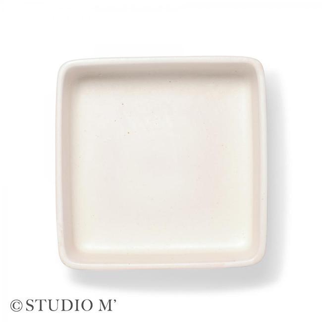 studio m' スタジオエム 白雪 お重 一段重(陶器 重箱 お重箱 一段