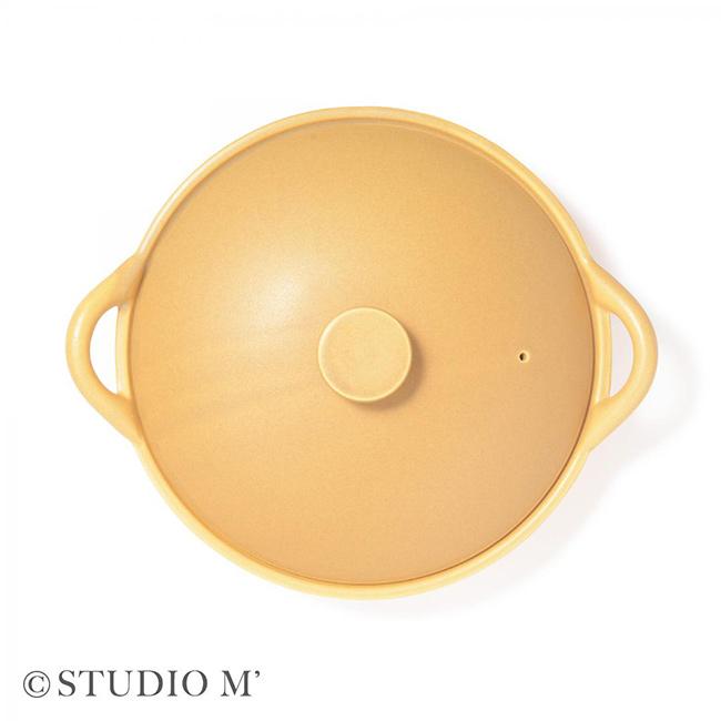 studio m' スタジオエム フントス 浅鍋(耐熱陶器 浅型 両手鍋 おしゃれ