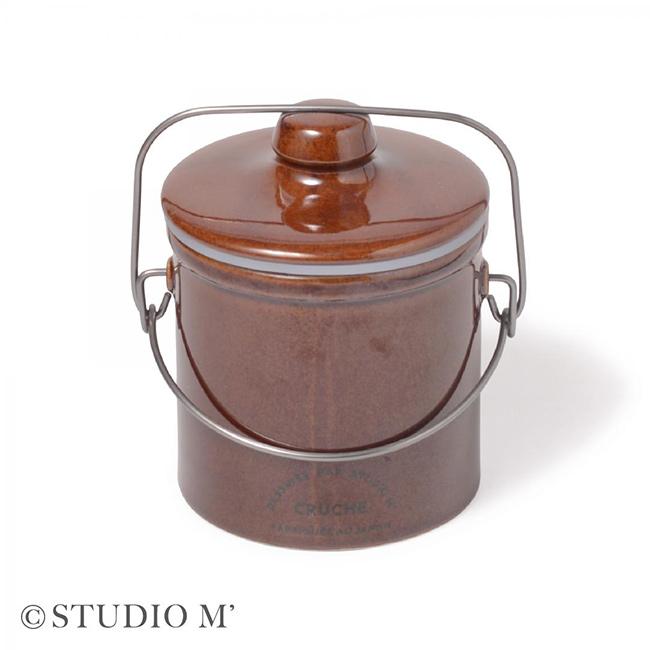 studio m' スタジオエム クリュシュ キャニスター(保存容器 500ml 陶器