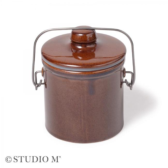studio m' スタジオエム クリュシュ キャニスター(保存容器 500ml 陶器