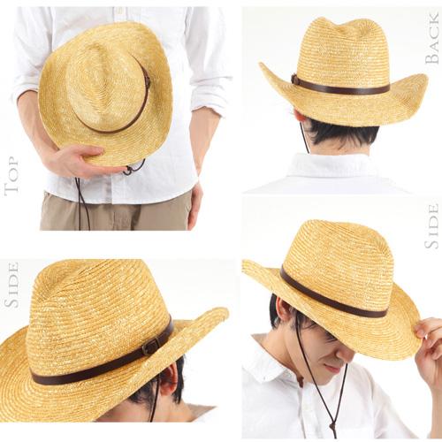 田中帽子 男性用 麦わら テンガロンハット Bruno ブルーノ UK-H024