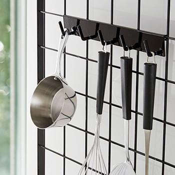 Tower タワー 自立式メッシュパネル用 フック5連 キッチン収納 キッチン フック 収納 おしゃれ