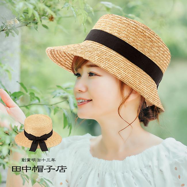 34◆ お帽子　OROKU 06 不思議の国のアリス　アリス ハット&リボン 田中帽子店 ポークパイ型女優帽 Alice アリス(田中帽子 麦わら帽子
