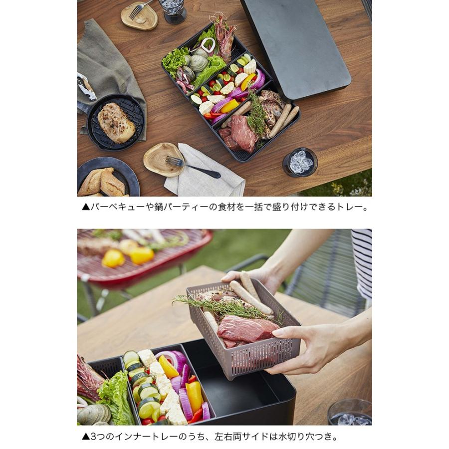 Tower タワー 蓋付き卓上水切りトレー 角型 水切りトレー 食卓 トレイ トレー おしゃれ 食材 鍋パ 鍋パーティー 1 2w Ta660 キレイスポット 通販 Yahoo ショッピング