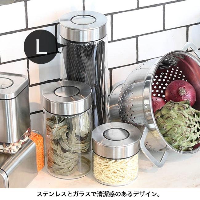 DULTON ダルトン シリンダー ジャー ウィズ プレス リッド L　1.8L(保存瓶 密閉 保存容器 キャニスター ガラス)｜kireispot｜04