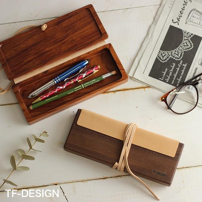 Tf Design ペンケース 木 革 木製 レザー 筆箱 筆ばこ おしゃれ ふでばこ 文房具 シンプル 筆記用具 収納 持ち運び Te094 キレイスポット 通販 Yahoo ショッピング