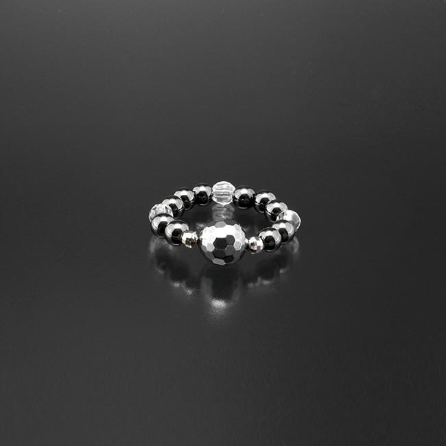 テラヘルツ ヘマタイト リング RG-192(指輪 健康 アクセサリー