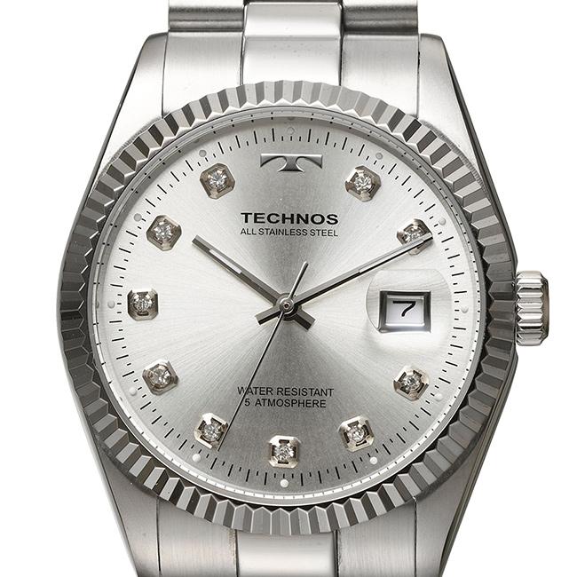 TECHNOS テクノス ラウンド デイト(腕時計 メンズ 男性 普段使い