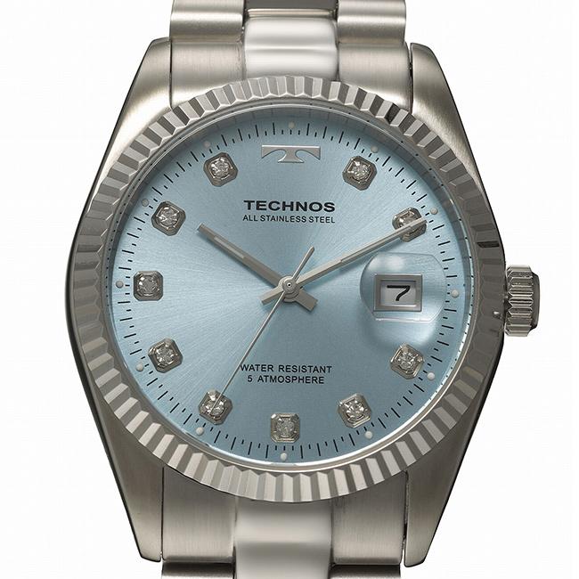 TECHNOS テクノス ラウンド デイト(腕時計 メンズ 男性 普段使い
