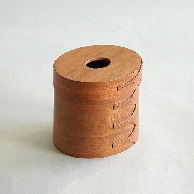 シェーカー ティッシュボックス(ティッシュケース 木製 楕円