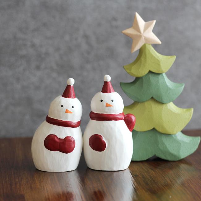 クリスマス置物 3点セット 雪だるま2個&ツリーS(クリスマス クリスマス置物 3点セット 雪だるま2個&ツリーS(クリスマス