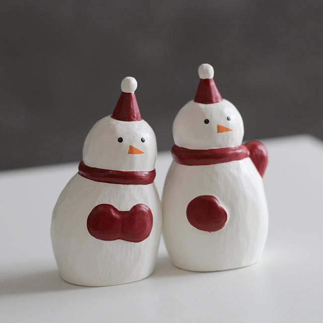 クリスマス置物 3点セット 雪だるま2個&ツリーS(クリスマス クリスマス置物 3点セット 雪だるま2個&ツリーS(クリスマス