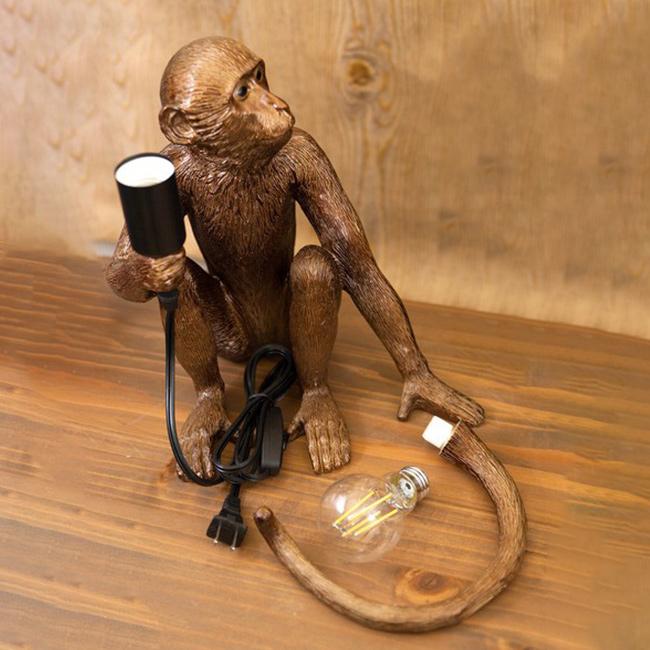 テーブルランプ サル MS-TSZ003(猿 置物 動物 照明 オブジェ テーブルランプ サル MS-TSZ003(猿 置物 動物 照明 オブジェ