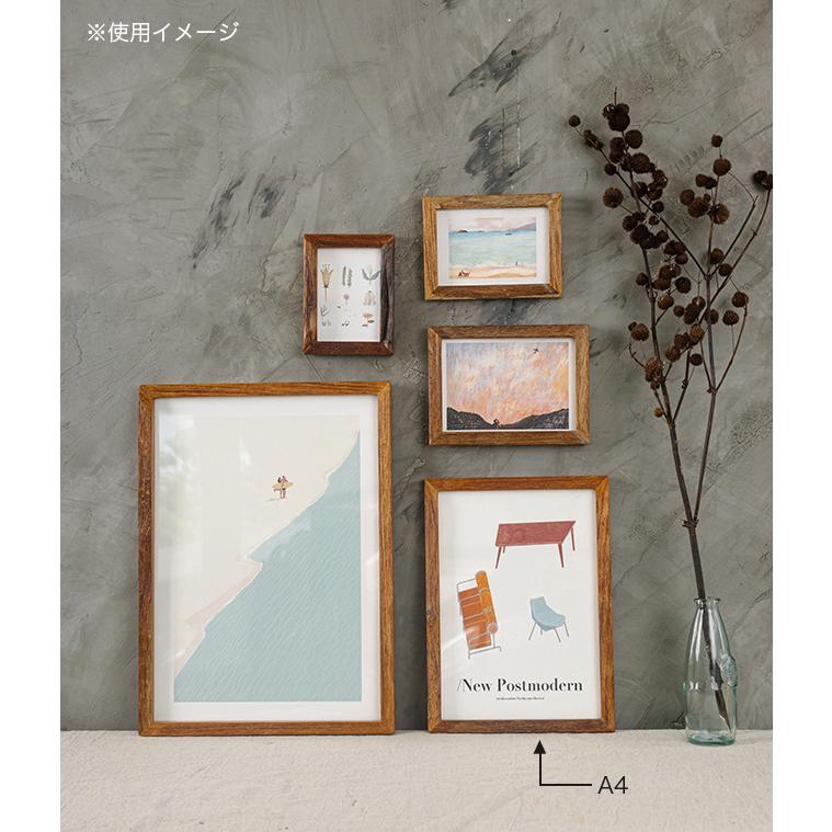 アンティーク額縁、チーク材料 アンティーク額縁、チーク材料