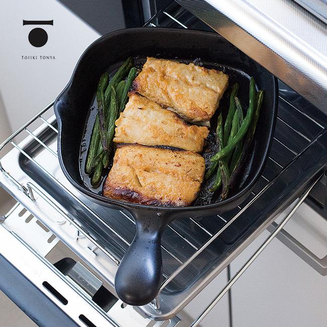 TOJIKI TONYA トウジキトンヤ 萬古焼 グリルプレート 80481(グリルパン