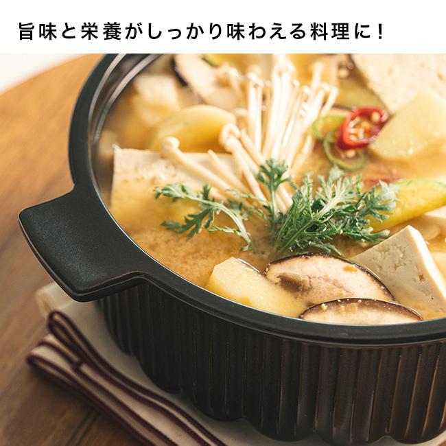 Dr．HOWS オルム セラミックポット 16cm(土鍋 韓国 チゲ 鍋 ご飯 一人用 小さい 電子 レンジ 直火対応 電子レンジ ガス火)の画像