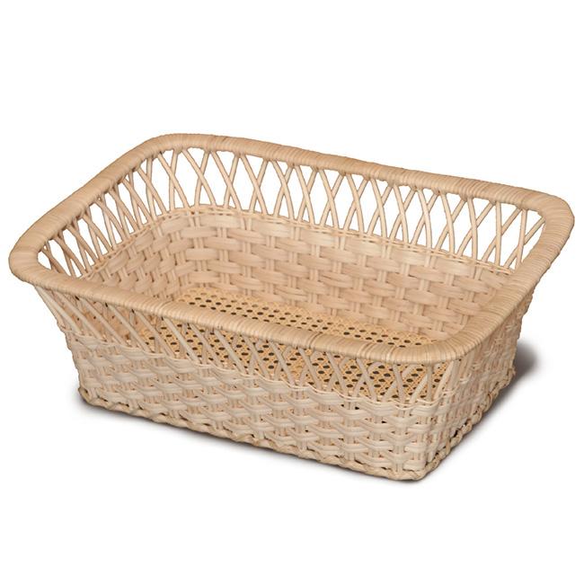 ツルヤ商店 籐脱衣かご 矢来 角型(籐 ラタン カゴ バスケット 収納かご