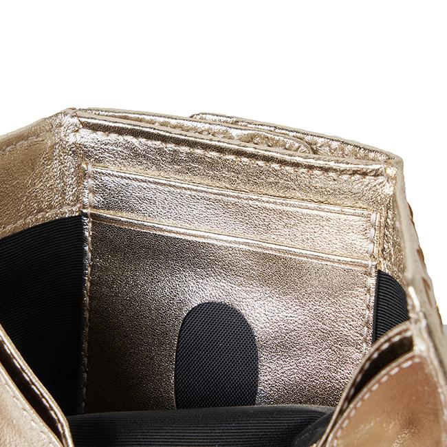 シープスキン やわらか三つ折り財布(ミニ財布 三つ折り財布 レディース