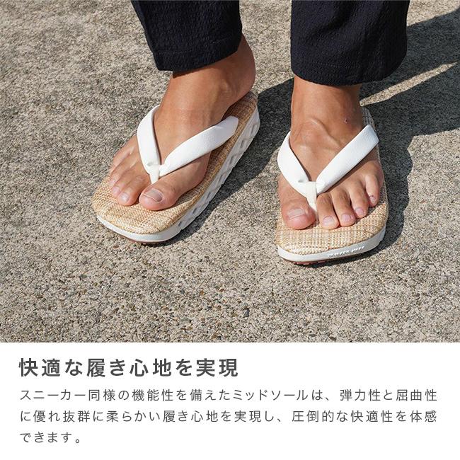YAMATO KOBO cross パナマメッシュ生成天板 白花緒 白ソール PANAMA
