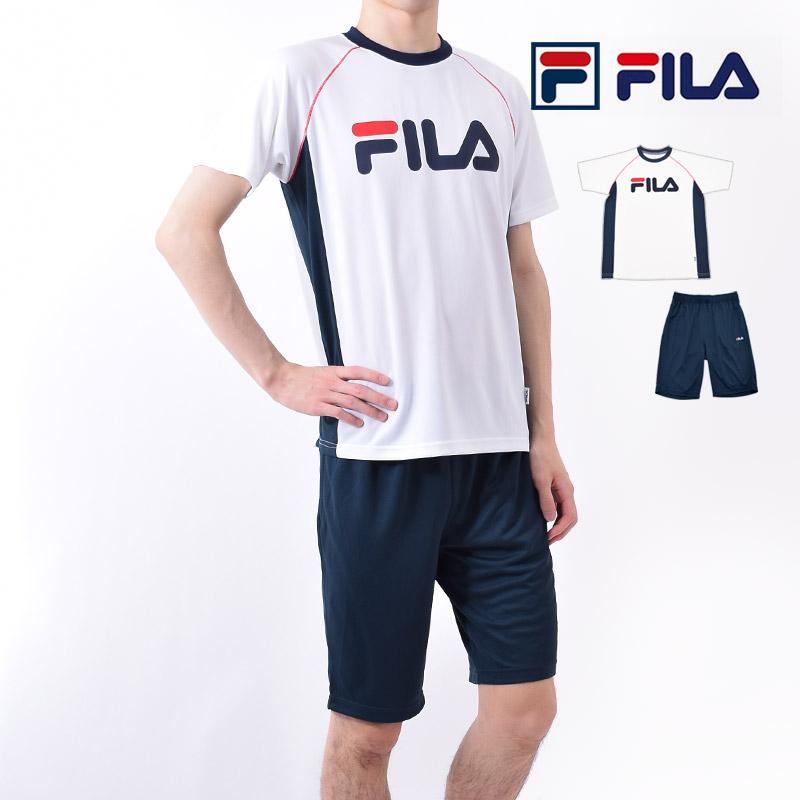 Fila フィラ メンズ スポーツウェア 上下セット 半袖 Tシャツ ハーフパンツ 2点セット ランニング ウェア 接触冷感 速乾 紳士 Fm6021 M L Ll ネコポス送料無料 Fm6021 キレイストア 通販 Yahoo ショッピング
