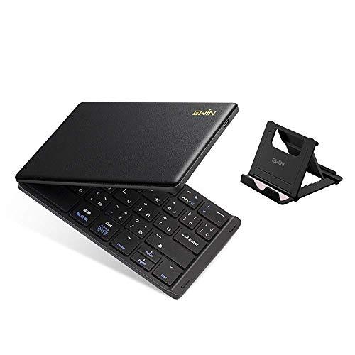 Ewin 最新型 キーボード Bluetooth 日本語配列 折りたたみ式 ワイヤレス ブルートゥース 薄型 無線 USB充電式 iOS/And | 