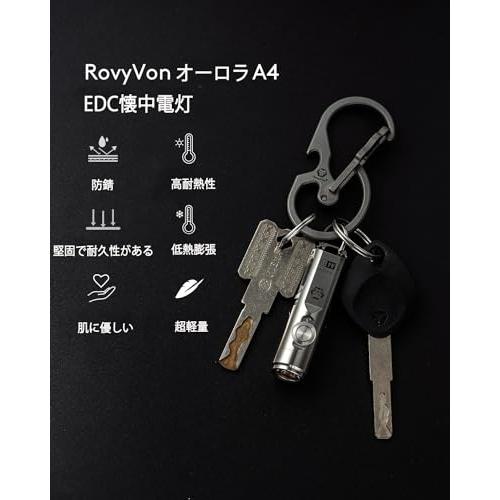 アップグレードされた第 4 RovyVon オーロラ A4 EDC キーチェーン懐中