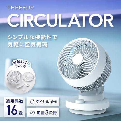 スリーアップ 14畳 分解して洗える 左右 自動首振機能付