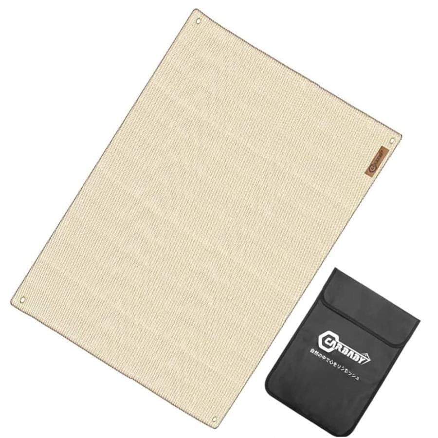 CARBABY 焚き火シート スパッタシート 防炎シート 焚き火台シート 耐火 耐熱 防炎 溶接 ガラス繊維 薪ストーブ 収納袋付き | 