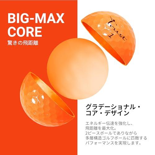 TrustトラストゴルフボールPanther(パンサー)ウレタンカバーソフト打感 Trust Panther (パンサー) クリスタルオレンジウレタンカバー