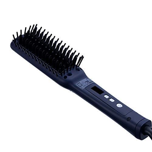 SALONIA サロニア ストレートヒートブラシ スリム ヘアブラシ 海外対応 SL-012NVS ネイビー | 