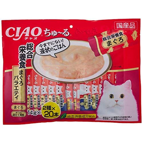 チャオ (CIAO) ちゅ~る まぐろバラエティ 14g×40本 総合栄養食 猫用
