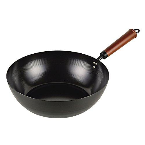 パール金属 鉄 炒め鍋 30cm 深型 フライパン IH対応 鉄工房 HB-2977いため鍋30cm | 