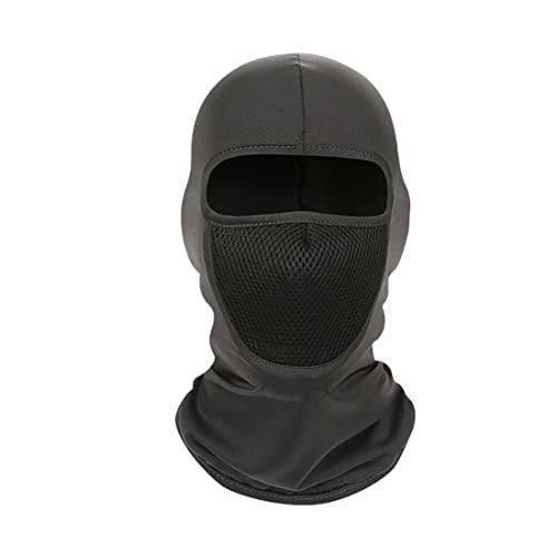 [Trifong] フェイスマスク バイク用 黒 目出し帽 夏用 冷感・消臭 熱中症対策 バラクラバ 覆面 通気 吸汗速乾 バイク マスク 自転 | 