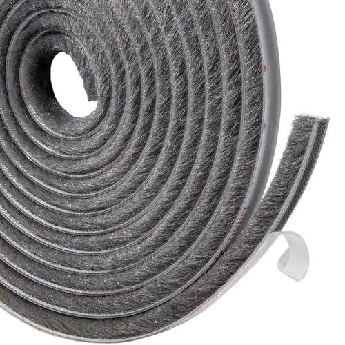 YINKE 隙間テープ すきまモヘアテープ 毛足長い 超ロングサイズ 10ｍ×7mm×12mm 虫よけすき間テープ 網戸用 玄関 ドア用 窓用 | 