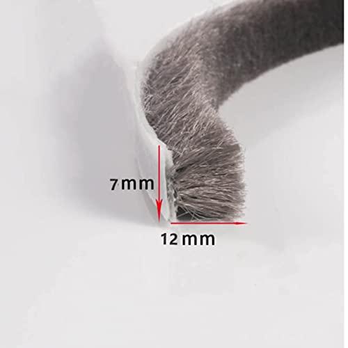 YINKE 隙間テープ すきまモヘアテープ 毛足長い 超ロングサイズ 10ｍ×7mm×12mm 虫よけすき間テープ 網戸用 玄関 ドア用 窓用 |  | 01